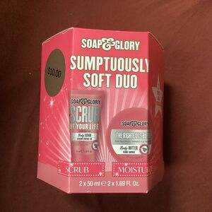 Soap & Glory Sumptuously Soft Duo Body Scrub & Body Butter NEW Sealed